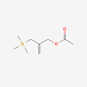 molecular formula C9H18O2Si B1308681 2-(三甲基甲硅烷甲基)烯丙基乙酸酯 CAS No. 72047-94-0