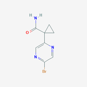 1-(5-Bromopyrazin-2-YL)cyclopropanecarboxamide