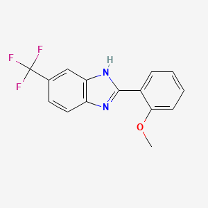 2-(2-Methoxyphenyl)-6-(trifluoromethyl)-1H-benzo[D]imidazole