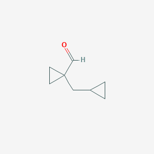 1-(Cyclopropylmethyl)cyclopropane-1-carbaldehyde