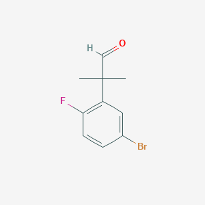 2-(5-Bromo-2-fluorophenyl)-2-methylpropanal