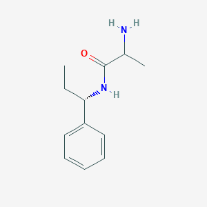 molecular formula C12H18N2O B13086879 2-amino-N-[(1S)-1-phenylpropyl]propanamide 