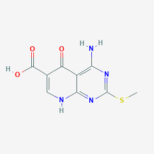 4-Amino-2-(methylthio)-5-oxo-5,8-dihydropyrido[2,3-D]pyrimidine-6-carboxylic acid