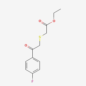 Ethyl 2-((2-(4-fluorophenyl)-2-oxoethyl)thio)acetate