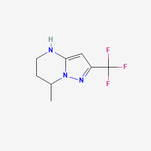 7-Methyl-2-(trifluoromethyl)-4H,5H,6H,7H-pyrazolo[1,5-a]pyrimidine