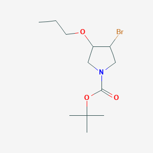 tert-Butyl 3-bromo-4-propoxypyrrolidine-1-carboxylate