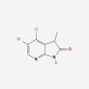 5-Bromo-4-chloro-3-methyl-1H,2H,3H-pyrrolo[2,3-b]pyridin-2-one