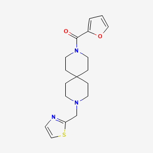 Furan-2-yl(9-(thiazol-2-ylmethyl)-3,9-diazaspiro[5.5]undecan-3-yl)methanone