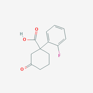 1-(2-Fluorophenyl)-3-oxocyclohexanecarboxylic acid