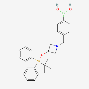 (4-((3-((tert-Butyldiphenylsilyl)oxy)azetidin-1-yl)methyl)phenyl)boronicacid