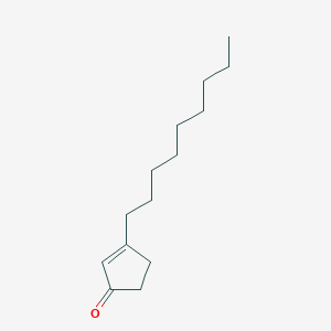 molecular formula C14H24O B13087049 3-Nonylcyclopent-2-enone 