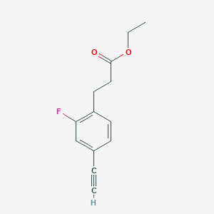 Ethyl 3-(4-ethynyl-2-fluorophenyl)propanoate