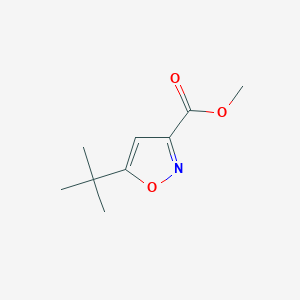 molecular formula C9H13NO3 B1308706 Methyl 5-(tert-butyl)isoxazole-3-carboxylate CAS No. 517870-22-3