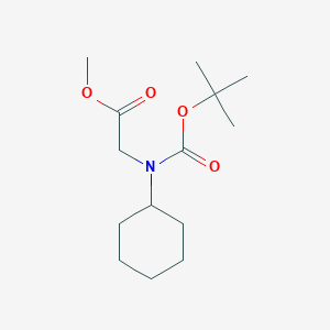 Methyl 2-((tert-butoxycarbonyl)(cyclohexyl)amino)acetate