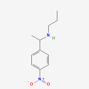 molecular formula C11H16N2O2 B13087108 [1-(4-Nitrophenyl)ethyl](propyl)amine 