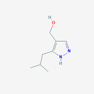 [3-(2-Methylpropyl)-1H-pyrazol-4-yl]methanol