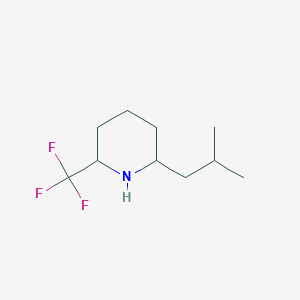 2-(2-Methylpropyl)-6-(trifluoromethyl)piperidine