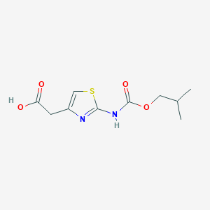 (2-[(Isobutoxycarbonyl)amino]-1,3-thiazol-4-YL)acetic acid