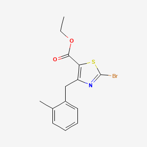 Ethyl 2-bromo-4-(2-methylbenzyl)thiazole-5-carboxylate