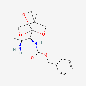 Benzyl ((1S,2S)-2-amino-1-(4-methyl-2,6,7-trioxabicyclo[2.2.2]octan-1-YL)propyl)carbamate