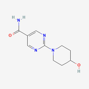 2-(4-Hydroxypiperidin-1-YL)pyrimidine-5-carboxamide