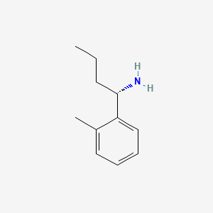 molecular formula C11H17N B13087276 (S)-1-(o-Tolyl)butan-1-amine 