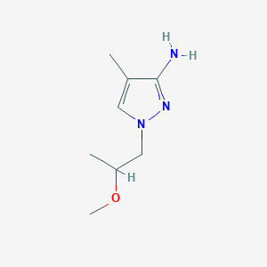 1-(2-methoxypropyl)-4-methyl-1H-pyrazol-3-amine