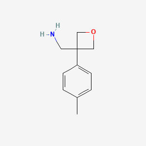 [3-(4-Methylphenyl)oxetan-3-yl]methanamine