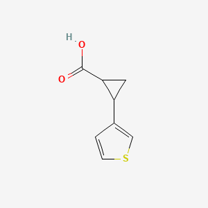 2-(Thiophen-3-yl)cyclopropane-1-carboxylic acid