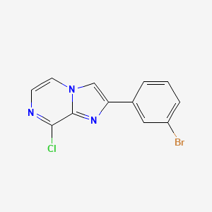 2-(3-Bromophenyl)-8-chloroimidazo[1,2-A]pyrazine