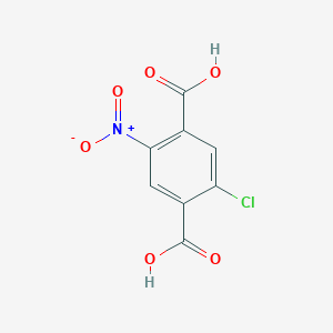 molecular formula C8H4ClNO6 B13087369 2-Chloro-5-nitroterephthalic acid 