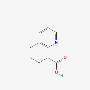 2-(3,5-Dimethylpyridin-2-yl)-3-methylbutanoic acid