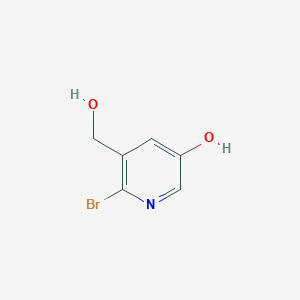 6-Bromo-5-(hydroxymethyl)pyridin-3-ol