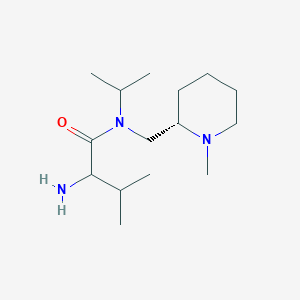 2-amino-3-methyl-N-[[(2S)-1-methylpiperidin-2-yl]methyl]-N-propan-2-ylbutanamide