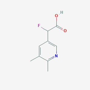 2-(5,6-Dimethylpyridin-3-yl)-2-fluoroacetic acid