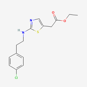 Ethyl 2-(2-((4-chlorophenethyl)amino)thiazol-5-yl)acetate