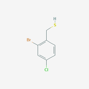 molecular formula C7H6BrClS B13087581 (2-Bromo-4-chlorophenyl)methanethiol 