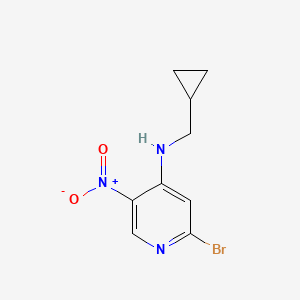 2-Bromo-N-(cyclopropylmethyl)-5-nitropyridin-4-amine