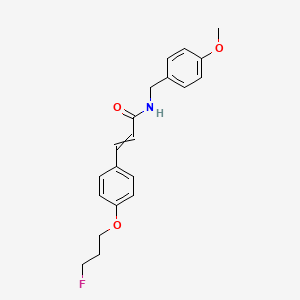 molecular formula C20H22FNO3 B1308761 3-[4-(3-fluoropropoxy)phenyl]-N-[(4-methoxyphenyl)methyl]prop-2-enamide 