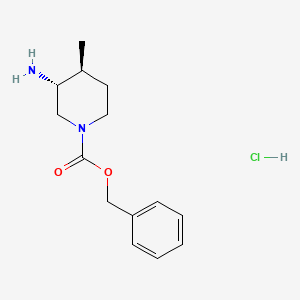 trans-Benzyl3-amino-4-methylpiperidine-1-carboxylatehydrochloride