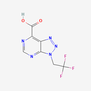 3-(2,2,2-Trifluoroethyl)-3H-[1,2,3]triazolo[4,5-D]pyrimidine-7-carboxylic acid