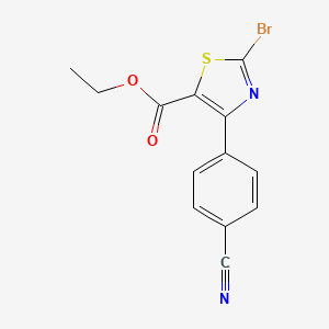 Ethyl 2-bromo-4-(4-cyanophenyl)thiazole-5-carboxylate