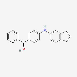 (4-((2,3-Dihydro-1H-inden-5-yl)amino)phenyl)(phenyl)methanol