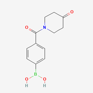 molecular formula C12H14BNO4 B1308772 4-(4-Oxopiperidine-1-carbonyl)phenylboronic acid CAS No. 850568-23-9