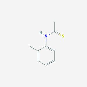 molecular formula C9H11NS B13087725 N-(2-methylphenyl)ethanethioamide CAS No. 35274-15-8