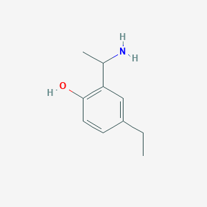 2-(1-Aminoethyl)-4-ethylphenol