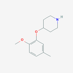 4-(2-Methoxy-5-methylphenoxy)piperidine