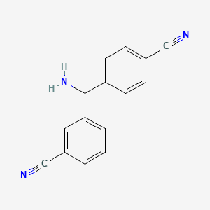 3-(Amino(4-cyanophenyl)methyl)benzonitrile