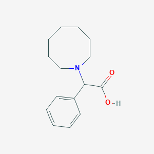 molecular formula C15H21NO2 B13087754 2-(Azocan-1-YL)-2-phenylacetic acid 