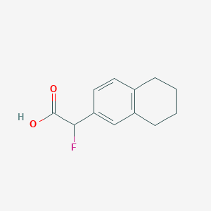 2-Fluoro-2-(5,6,7,8-tetrahydronaphthalen-2-yl)acetic acid